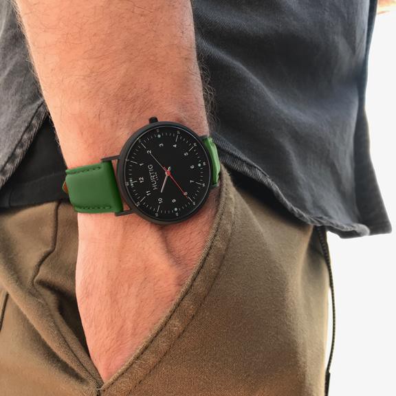 Moderno Watch All Black & Green from Shop Like You Give a Damn