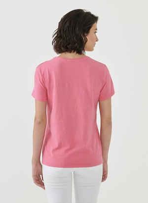 T-Shirt Organic Cotton Print Pink from Shop Like You Give a Damn