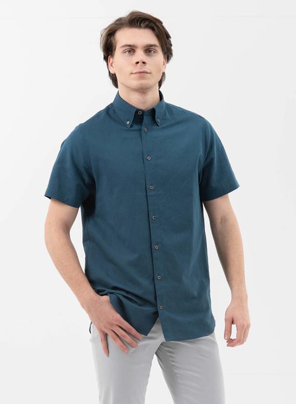 Short Sleeve Shirt Donkerblauw from Shop Like You Give a Damn