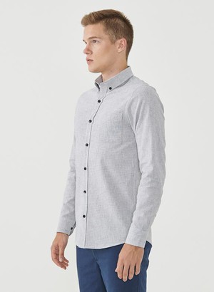 Long Sleeve Shirt Light Grey from Shop Like You Give a Damn