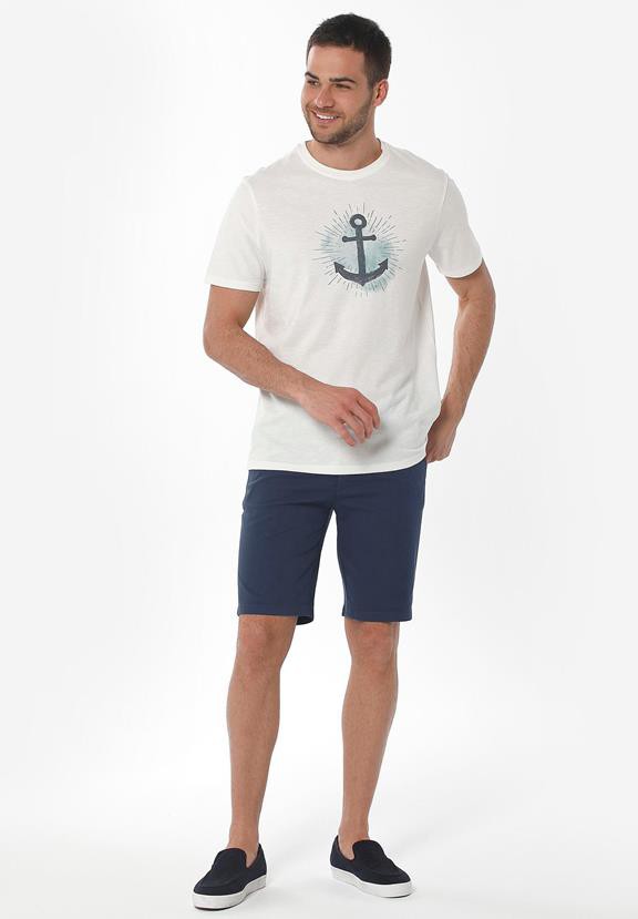 Chino Shorts Slim Navy Blue from Shop Like You Give a Damn