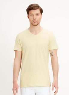 Basic T-Shirt Organic Cotton Yellow via Shop Like You Give a Damn