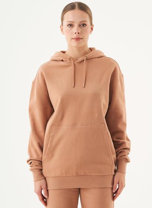 Unisex Hoodie Organic Cotton Halki Light Brown from Shop Like You Give a Damn