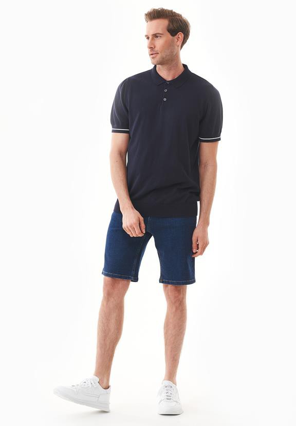 Polo Shirt Knit Navy Blue from Shop Like You Give a Damn