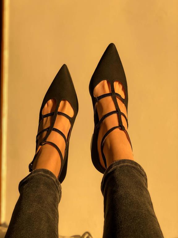 Pumps Wednesday Midi Black from Shop Like You Give a Damn