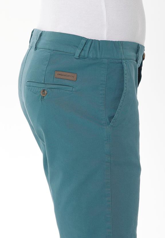 Chino Shorts Petrol Green from Shop Like You Give a Damn