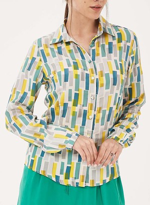 Shirt Print Yellow Blue from Shop Like You Give a Damn