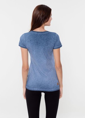 T-Shirt Organic Cotton Print Blue from Shop Like You Give a Damn