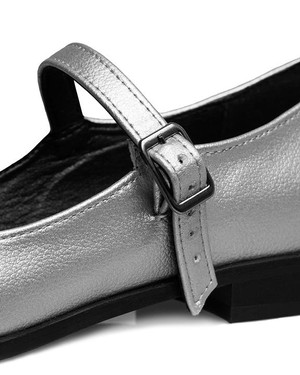Ballerinas Mary Jane Pumps Silver from Shop Like You Give a Damn