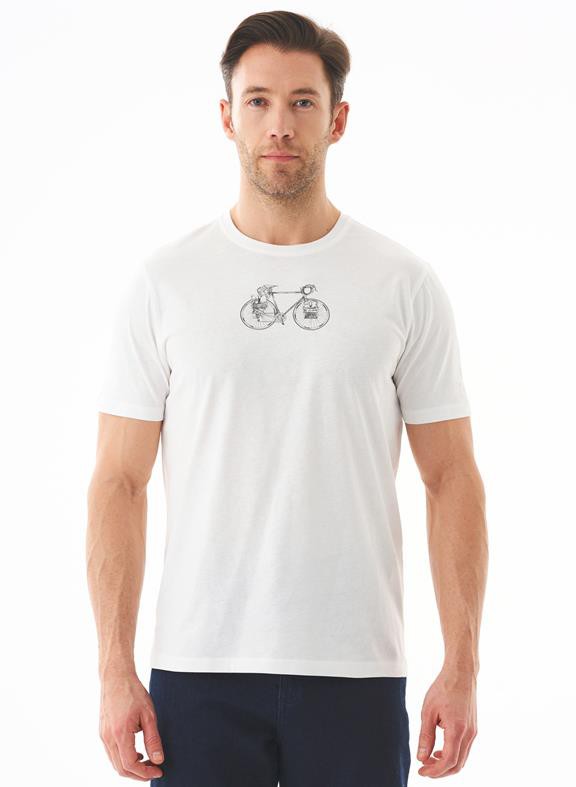 T-Shirt Bio-Katien Bicycle White from Shop Like You Give a Damn