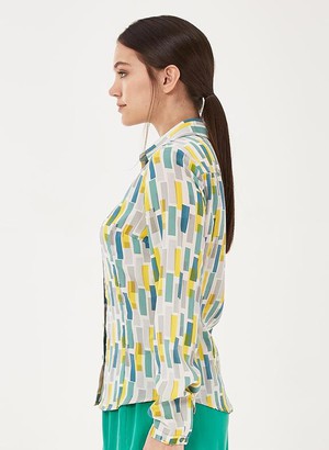 Shirt Print Yellow Blue from Shop Like You Give a Damn