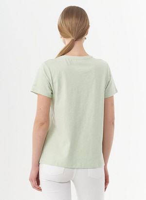 Basic T-Shirt Organic Cotton Sage Green from Shop Like You Give a Damn