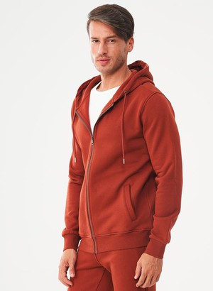 Zip-Up Hoodie Organic Cotton Ginger from Shop Like You Give a Damn