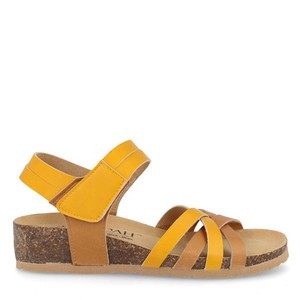 Wedge Sandals Ilaria Ochre Yellow from Shop Like You Give a Damn