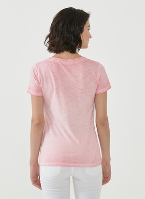 T-Shirt Organic Cotton Print Pink from Shop Like You Give a Damn