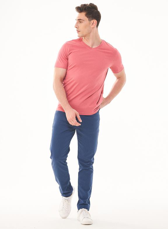 Basic V-Neck T-Shirt Desert Rose from Shop Like You Give a Damn