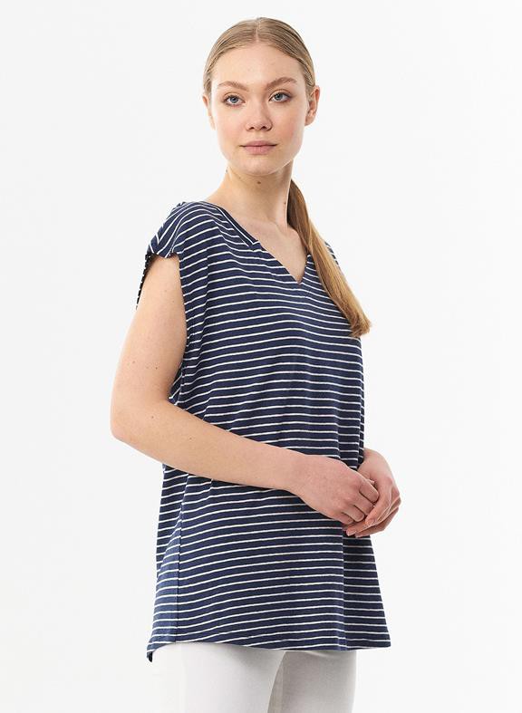 Striped T-Shirt Organic Cotton Linen from Shop Like You Give a Damn