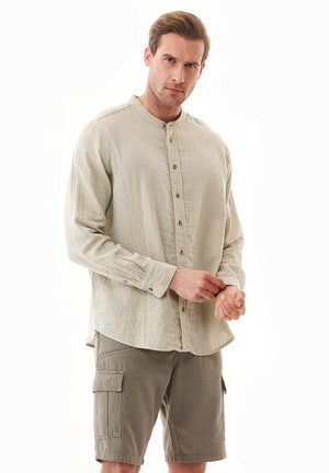 Shirt With Stand Up Collar Tint Green from Shop Like You Give a Damn