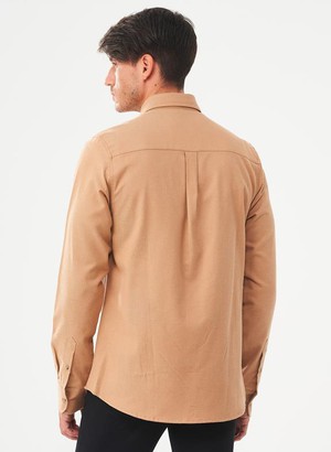 Shirt Twill Light Brown from Shop Like You Give a Damn