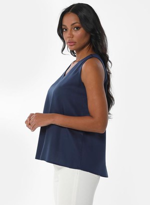 Sleeveless Top Navy from Shop Like You Give a Damn