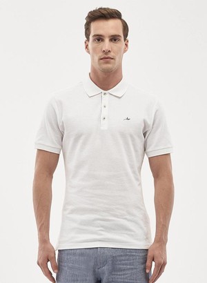 Polo Shirt Organic Cotton White from Shop Like You Give a Damn