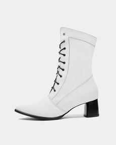 Lace-Up Boots Cactus White from Shop Like You Give a Damn