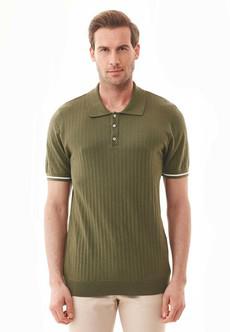 Polo Shirt Knit Khaki Green via Shop Like You Give a Damn