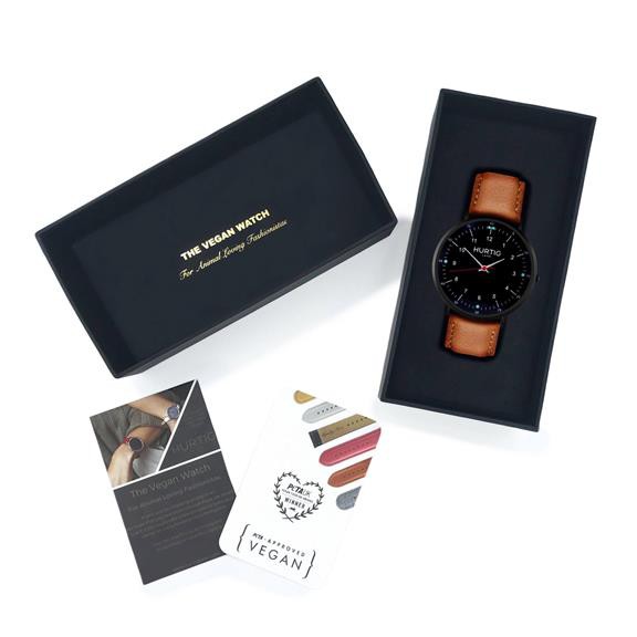 Moderno Watch All Black & Cognac from Shop Like You Give a Damn