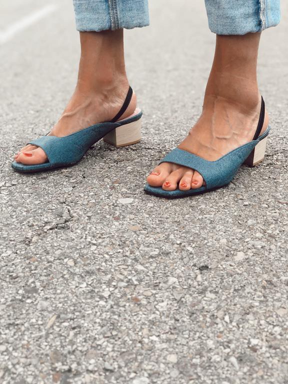 Peep Toes Ananas Denim from Shop Like You Give a Damn