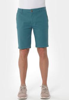 Chino Shorts Slim Petrol Green via Shop Like You Give a Damn