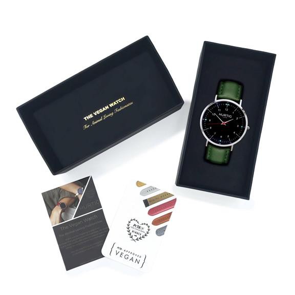 Watch Moderno Silver, Black & Green from Shop Like You Give a Damn