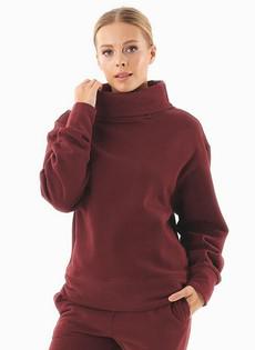 Sweater Turtleneck Organic Cotton Bordeaux from Shop Like You Give a Damn