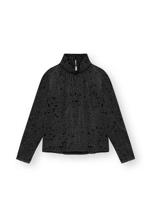 Blouse Malali Charcoal Spots Grey from Shop Like You Give a Damn