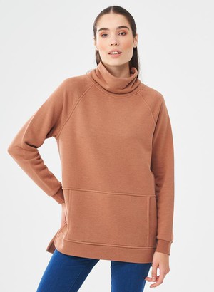 Turtleneck Sweatshirt Light Brown from Shop Like You Give a Damn