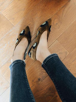 Flats Brown Velvet from Shop Like You Give a Damn