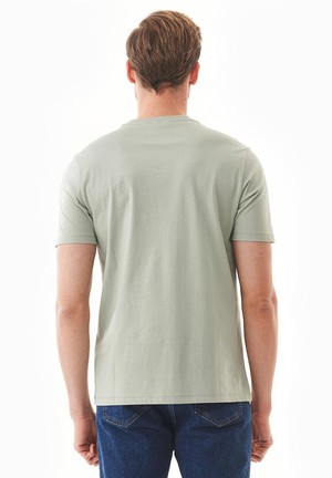 T-Shirt With Compass Print Olive Grey from Shop Like You Give a Damn