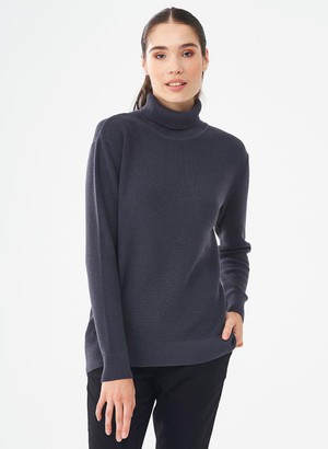 Turtleneck Sweater Dark Grey from Shop Like You Give a Damn