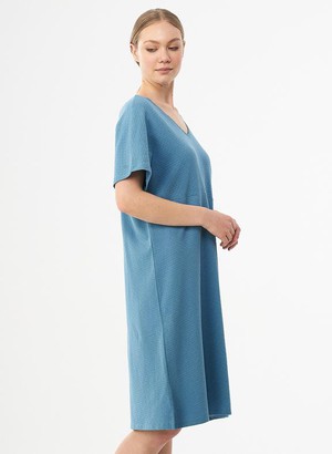 Jersey Dress Organic Cotton Blue from Shop Like You Give a Damn