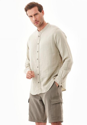 Shirt With Stand Up Collar Tint Green from Shop Like You Give a Damn