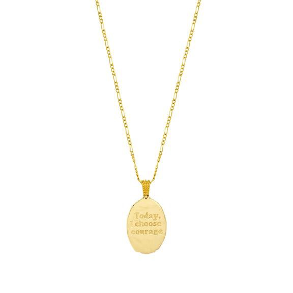 Pendant Gold Vermeil She Who Has Courage from Shop Like You Give a Damn
