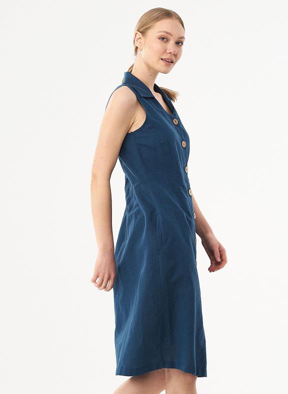 Shirt Dress Linen Organic Cotton Blue from Shop Like You Give a Damn