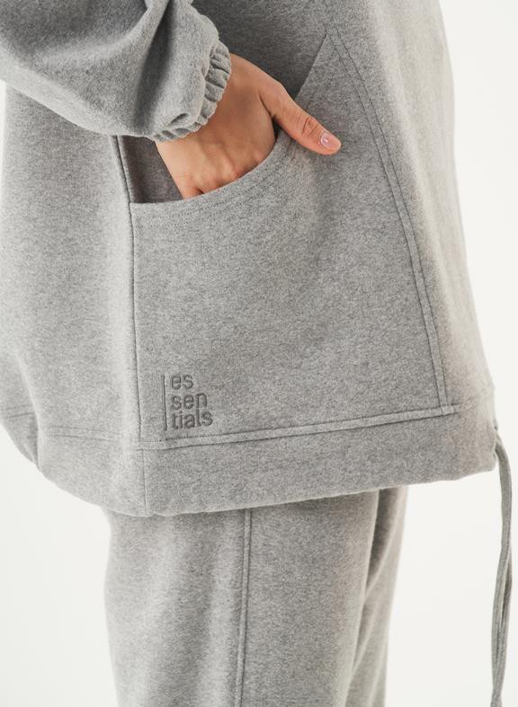 Project Cece | Oversized Hoodie Hande Light Grey