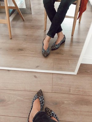 Ballerinas Leopard Grey from Shop Like You Give a Damn