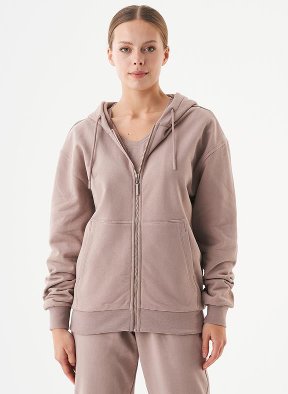 Project Cece Unisex Zip Up Hoodie Junda Mocha