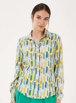 Shirt Print Yellow Blue from Shop Like You Give a Damn