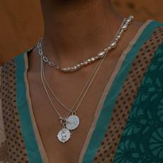 Necklace With Relic Coin Pendant Silver via Shop Like You Give a Damn