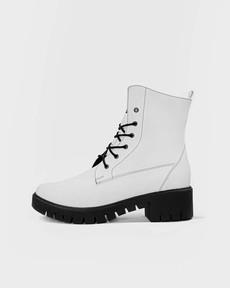 Lace-Up Boots Classic White from Shop Like You Give a Damn
