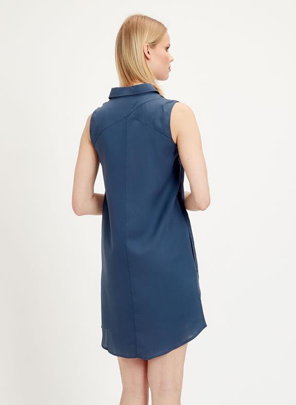 Tencel Shirt Dress Blue from Shop Like You Give a Damn