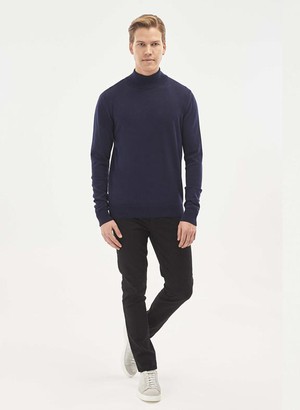 Sweater Turtleneck Navy from Shop Like You Give a Damn