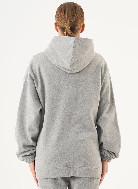 Project Cece | Oversized Hoodie Hande Light Grey